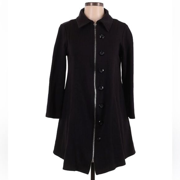 Comfy USA Prato Jacket Zip Up Button Detail Flared Pockets Size Medium‎ - Picture 2 of 8